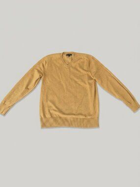 Banana Republic Mustard V-Neck Sweater 🍂 Men's Size L